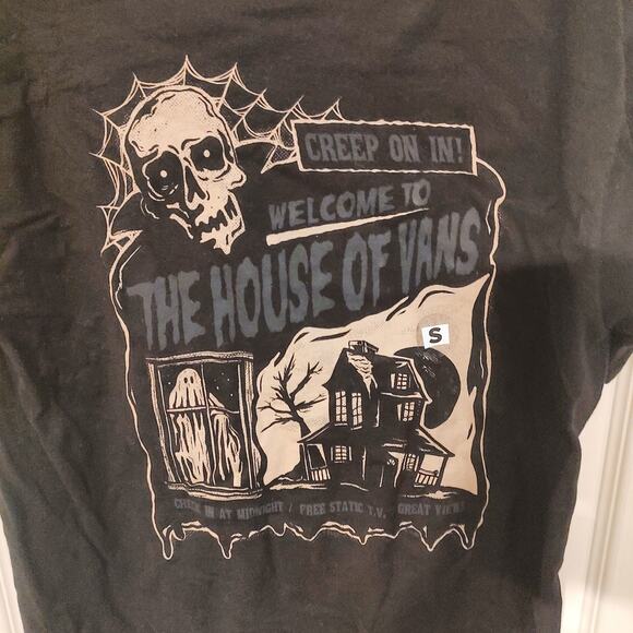 Vans House of Vans Black T-Shirt Size Small VN000RSMBLK - Picture 6 of 13